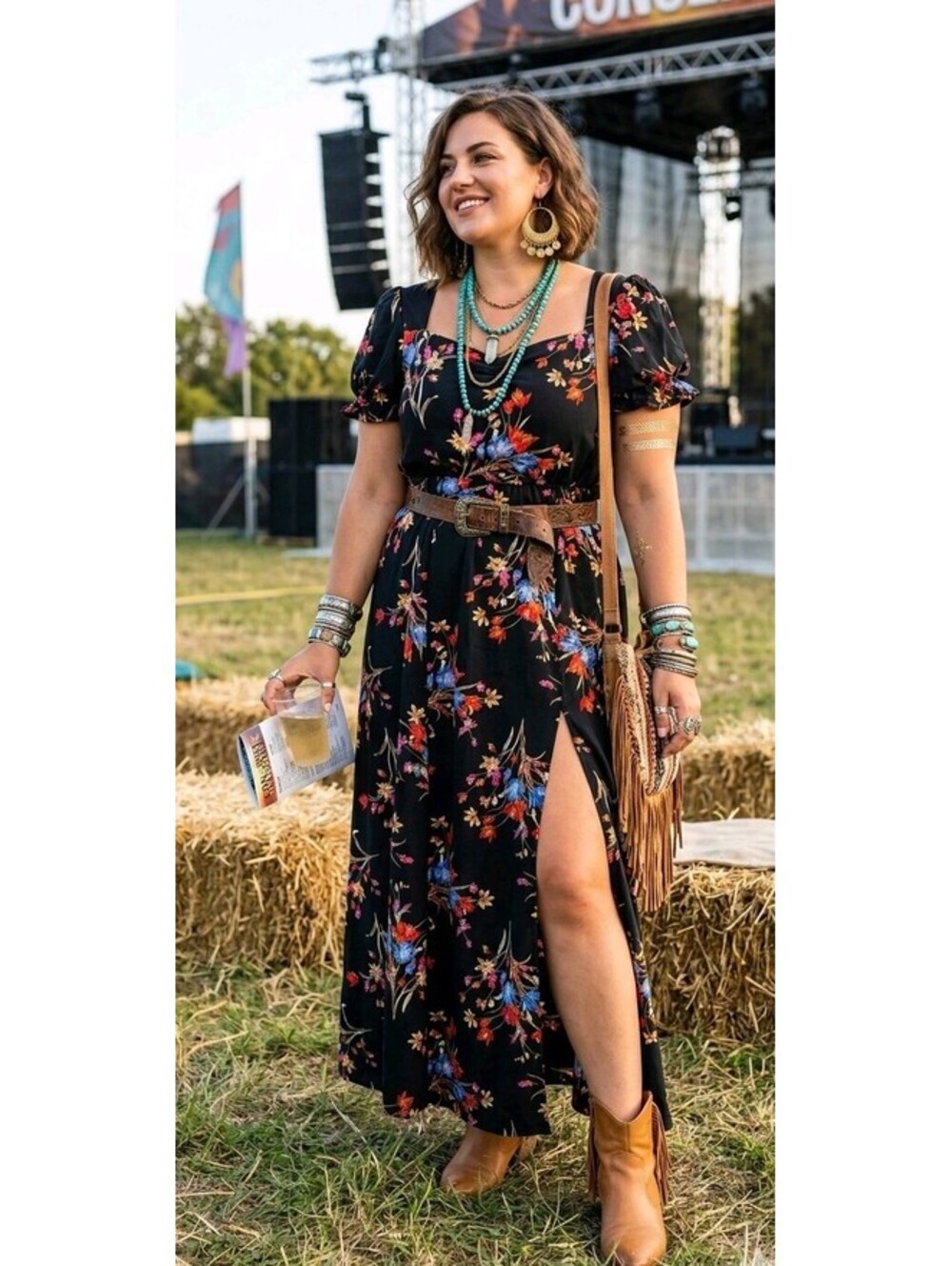 Donna Morgan floral dress Size US M